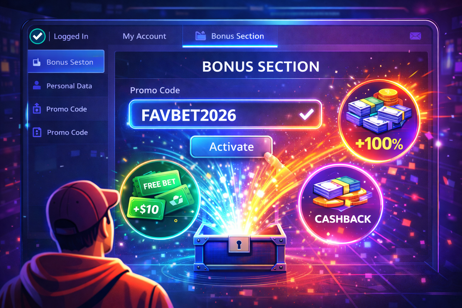 Промокод Favbet после регистрации — где активировать бонус в личном кабинете